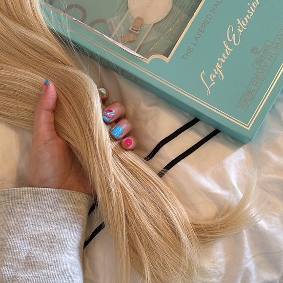 Halo couture Layered extension piece 18 inch - Picture 6 of 7